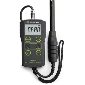 Milwaukee MW802 hordozható pH, vezetőképesség és TDS mérő