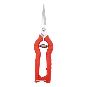GF Trimmelő olló egyenes plasztik piros 21 cm