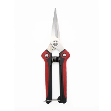 GF Trimmelő olló egyenes gumírozott fekete-piros 20,5 cm