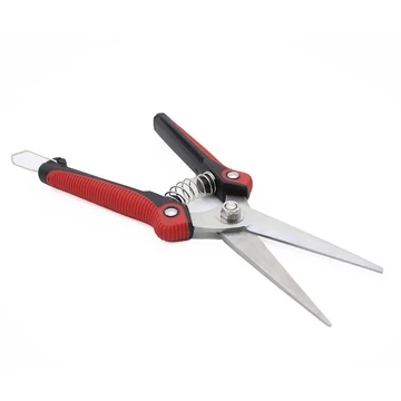 GF Trimmelő olló egyenes gumírozott fekete-piros 20,5 cm