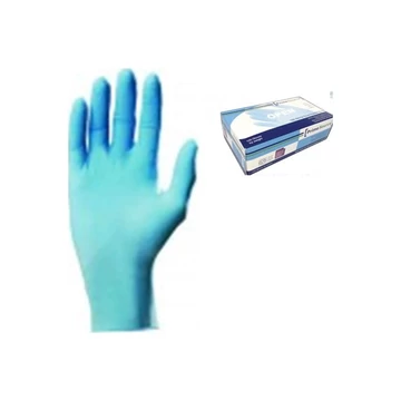 Gumikesztyű M kék 100 db