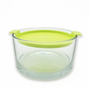Mikrozöld csíráztató üvegtál szűrővel