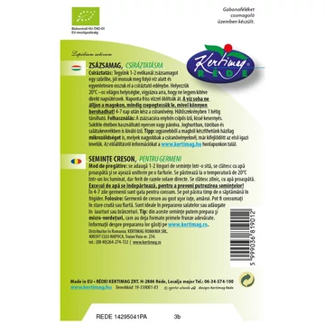 Mikrozöld mag zsázsa bio 60 g