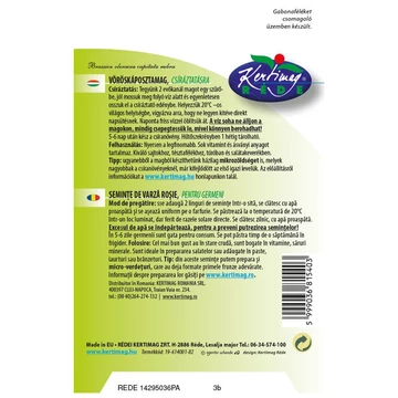 Mikrozöld mag vöröskáposzta 15 g