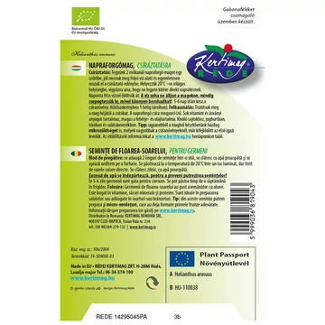 Bio mikrozöld napraforgó mag 30 g