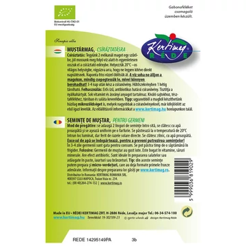 Bio mikrozöld mustár mag 50 g