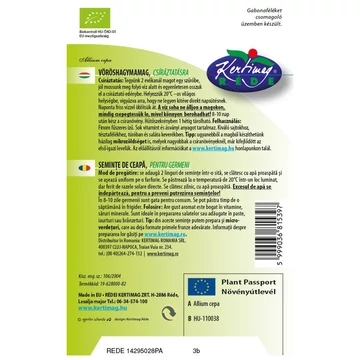 Mikrozöld mag vöröshagyma bio 15 g