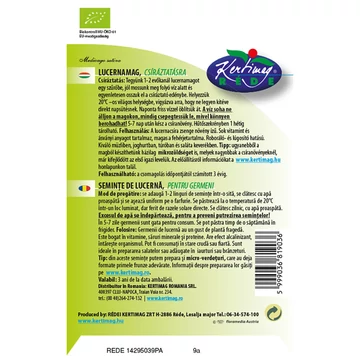 Bio mikrozöld lucerna mag  40 g