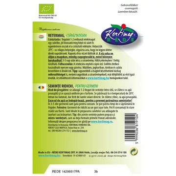 Bio mikrozöld retek mag 30 g