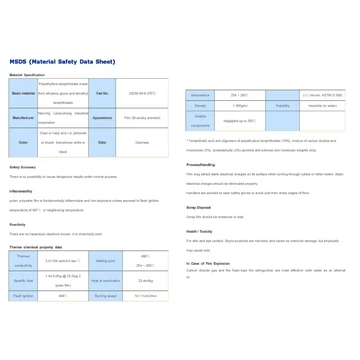 Mylar fólia 1,25 x 1 m