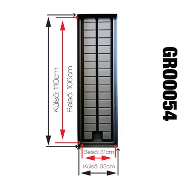 Dán tálca (apály-dagály alátét) 106x33cm