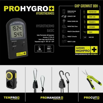 Garden Highpro Grow Box szett 300W / 120x60x180 cm