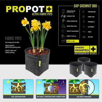 Garden Highpro Grow Box szett 150W / 80x80x180 cm