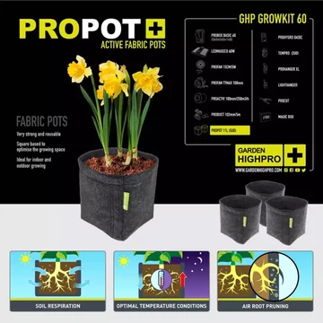 Garden Highpro Grow Box szett 60W / 60x60x160 cm