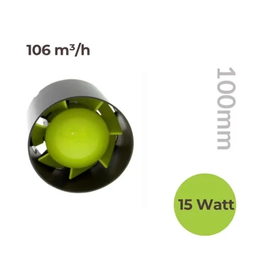 Garden Highpro Inline ventilátor (100 mm)