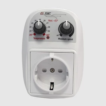 GSE hőmérséklet- és minimum sebesség szabályzó