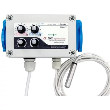 Páratartalom-, hőmérséklet- és negatív nyomásszabályzó