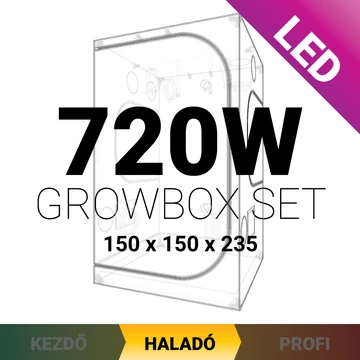 Haladó LED Grow Box szett 720W / 150x150x235