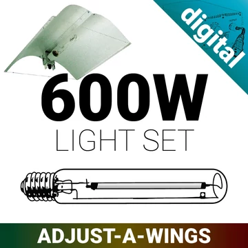 Növénynevelő lámpa szett 600W HPS &amp; AAW &amp; Digitális trafó