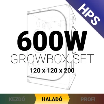 Haladó HPS Grow Box szett 600W / 120x120x200