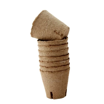 Jiffy tőzegcserép 8x8 cm (vízelvez. nyílással)