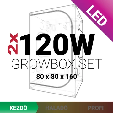 Kezdő LED Grow Box szett 240W / 80x80x160