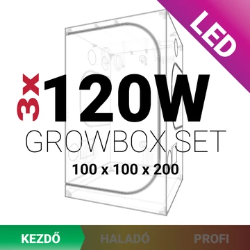 Kezdő LED Grow Box szett 360W / 100x100x200
