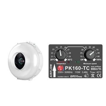 Primaklima ventilátor hőmérsékletszabályzós (100,125,150,160)