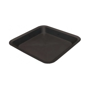 Szögletes műanyag virágcserép alátét 10.5x10.5