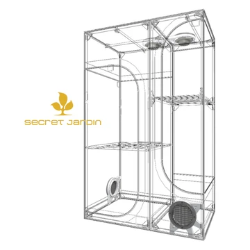 Secret Jardin Hydro Shoot 60 Growbox – Kompaktes Einsteiger-Growzelt 60x60x140 Cm, 100% Lichtdicht Mit Mylar-Beschichtung