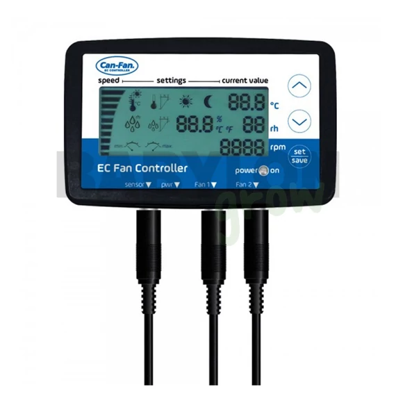 CAN-Fan LCD EC ventilátor vezérlő