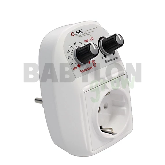 GSE hőmérséklet- és minimum sebesség szabályzó