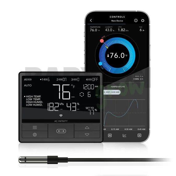 AC Infinity Controller 69 Pro Bluetooth+WiFi 4 eszköz független vezérléséhez