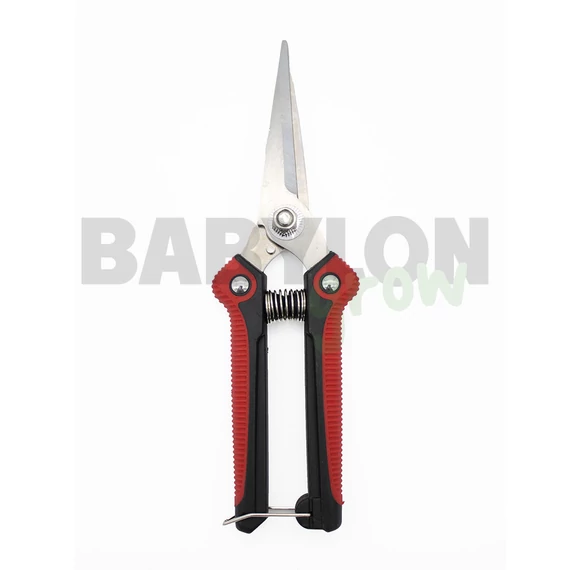 GF Trimmelő olló egyenes gumírozott fekete-piros 20,5 cm