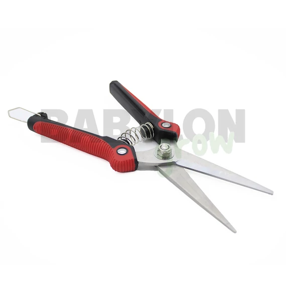 GF Trimmelő olló egyenes gumírozott fekete-piros 20