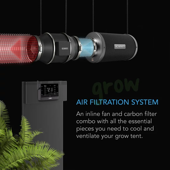 AC Infinity PRO légszűrő rendszer AI+WiFi 150 mm