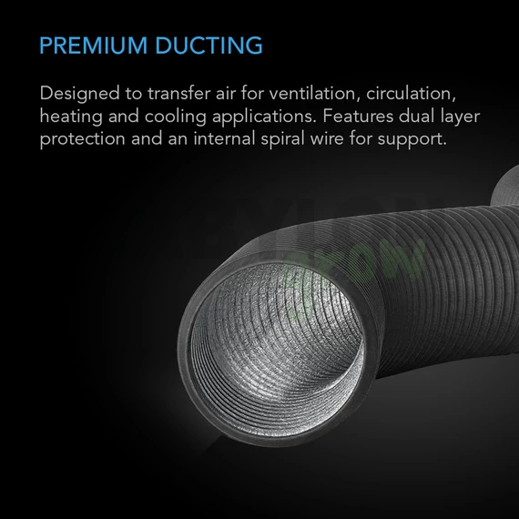 AC Infinity aluflex flexibilis cső d: 100 mm 2