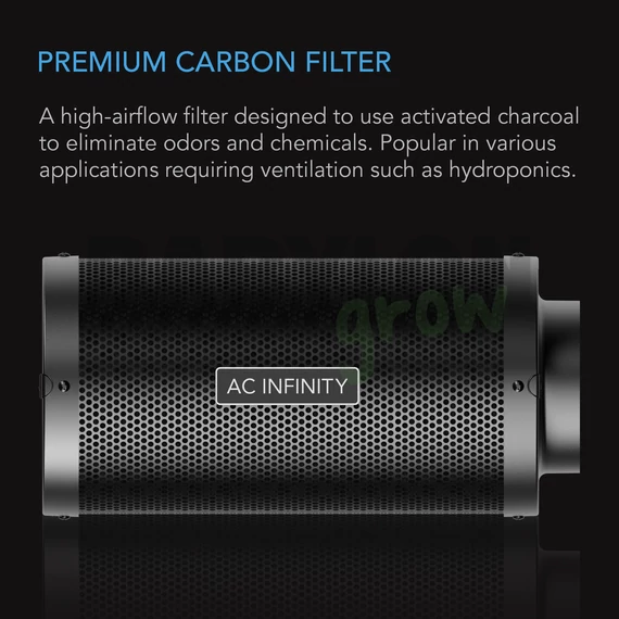 AC Infinity szénszűrő Australian Charcoal d: 200 mm 1308 m3/h