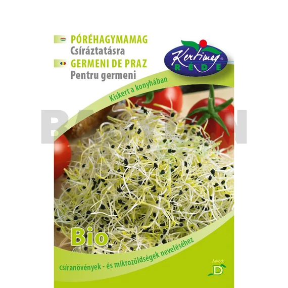 Bio mikrozöld póréhagyma mag  15 g