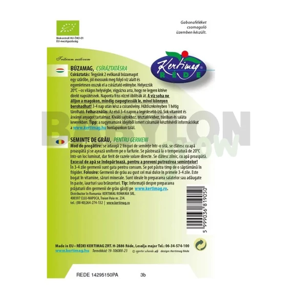 Bio mikrozöld búza mag 500 g