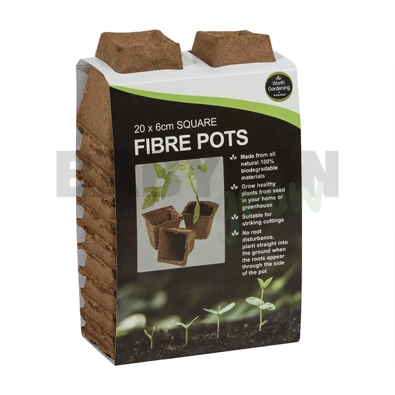 Garland rost szögletes palántázó cserép 20 db 20x6 cm