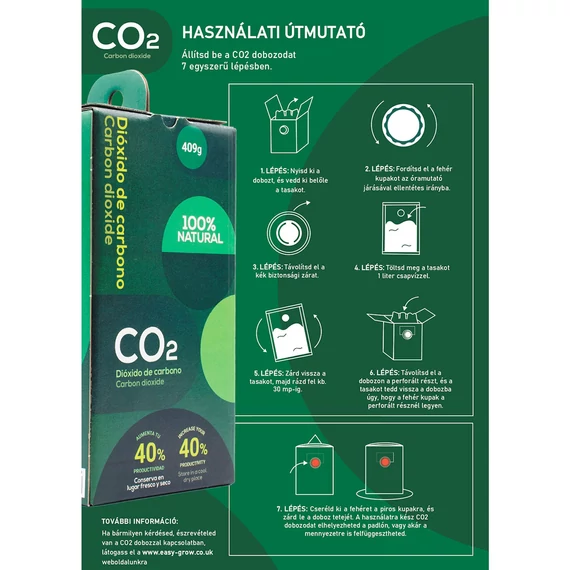 CO2 termelő doboz