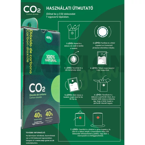 CO2 termelő doboz