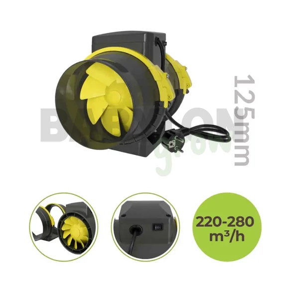 Garden Highpro 2 sebességes ventilátor (125 mm)