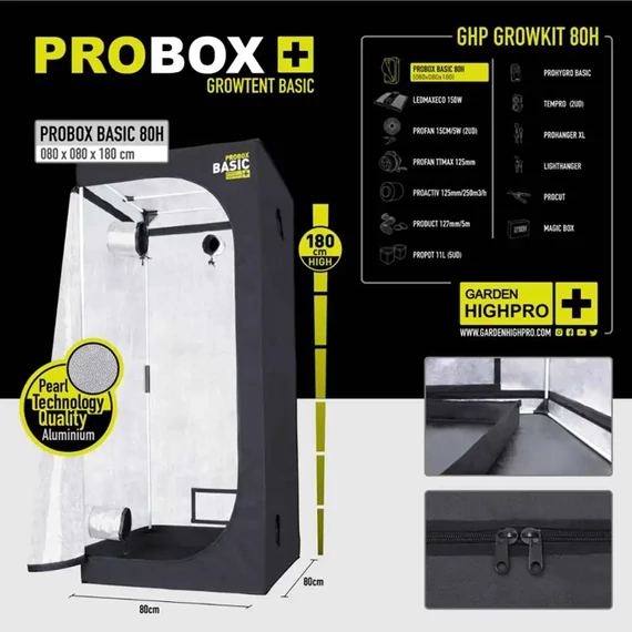 Garden Highpro Grow Box szett 300W / 120x60x180 cm