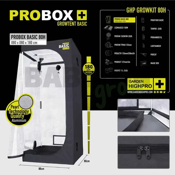 Garden Highpro Grow Box szett 150W / 80x80x180 cm