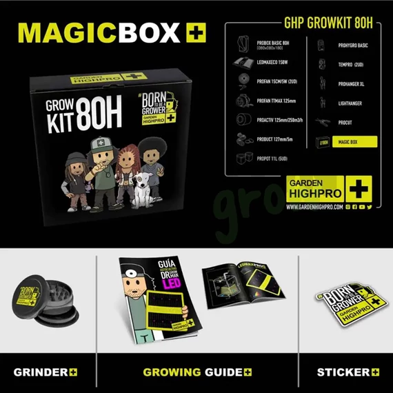 Garden Highpro Grow Box szett 150W / 80x80x180 cm