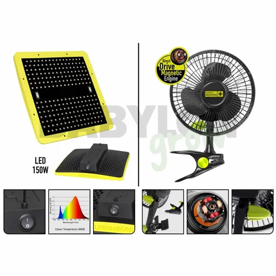Garden Highpro Grow Box szett 150W / 80x80x180 cm