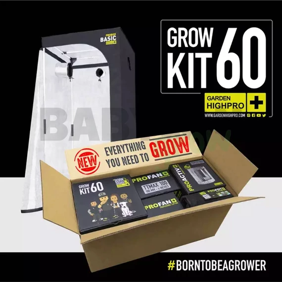 Garden Highpro Grow Box szett 60W / 60x60x160 cm