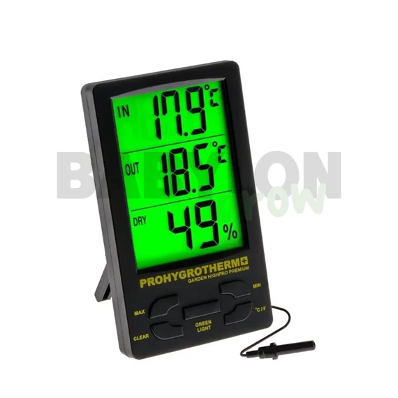 Garden Highpro thermo-higrometer digital pro páratartalom-mérő